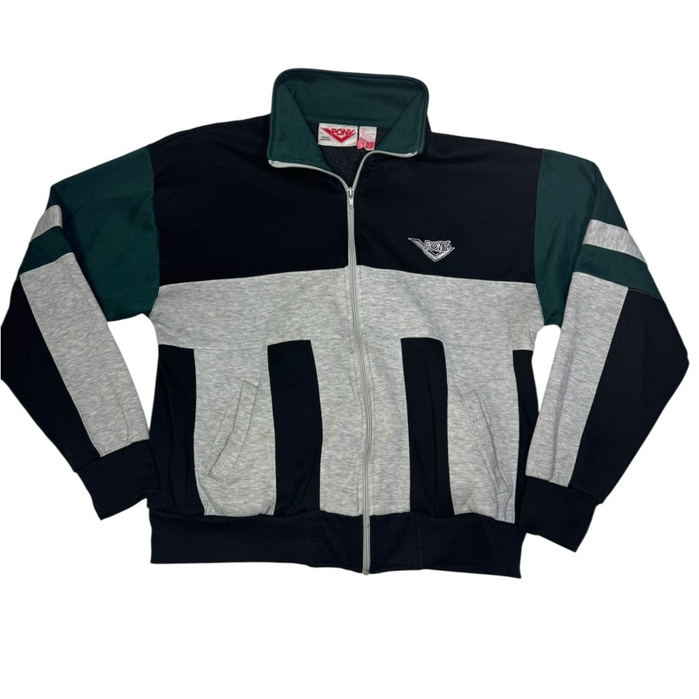 Vintage Pony‎ Colorblock Full Zip Track Jacket Size Large